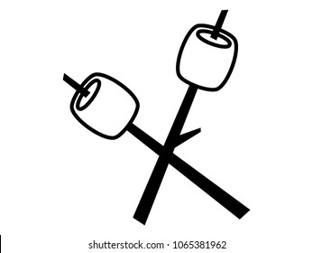 Vector illustration of a Marshmallow