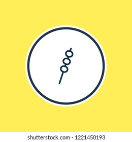 Vector illustration of marshmallow icon line. Beautiful event element also can be used as candy icon element.