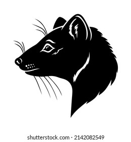 Vector illustration of marten head icon