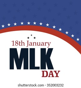 Vector illustration of Martin Luther King Day background.