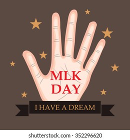 Vector illustration of Martin Luther King Day background.
