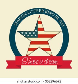 Vector illustration of Martin Luther King Day background.