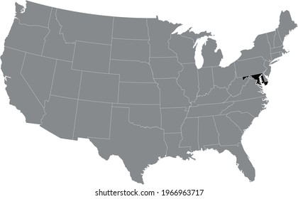 vector illustration of Maryland State map