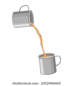 Ilustración vectorial de té masala chai