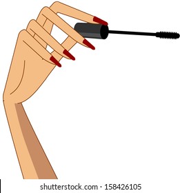 Vector illustration of a mascara