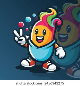 a vector with an illustration mascot logo fullcolor