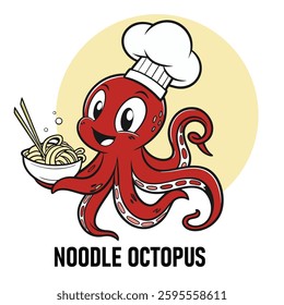 Vector Illustration mascot octopus logo concept. Illustration for the logo
