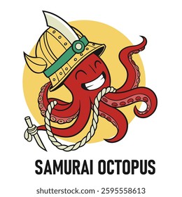Vector Illustration mascot octopus logo concept. Illustration for the logo