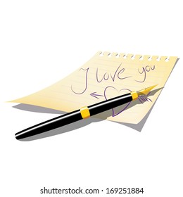 vector illustration of mash note. Clip art