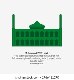 vector illustration of a masjid aka mosque