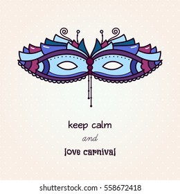 Vector illustration of a mask.