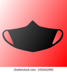 vector illustration of a mask image graphic