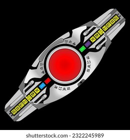 Vector illustration Masked Rider Kuuga Belt