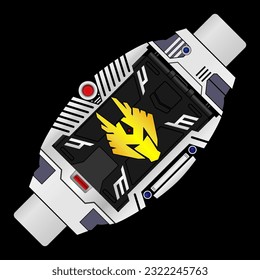 Vector illustration Masked Rider Ryuki Belt