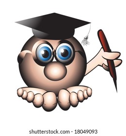 vector illustration of master