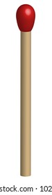 Vector illustration of match