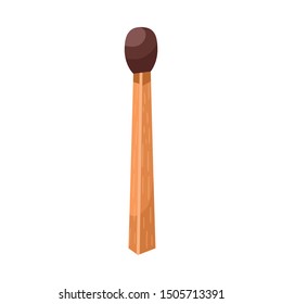 Vector illustration of matchstick and household icon. Graphic of matchstick and small stock symbol for web.
