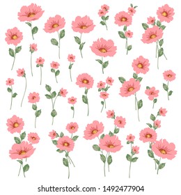 Vector illustration material of a beautiful flower