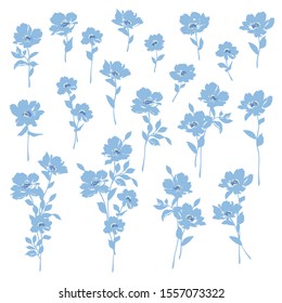 Vector illustration material of a beautiful flower,