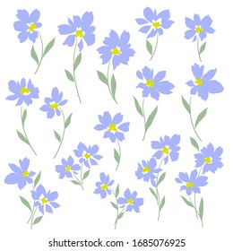 Vector illustration material of a beautiful flower,