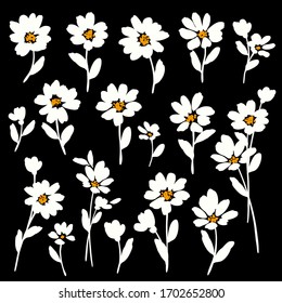 Vector illustration material of a beautiful flower,