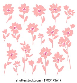 Vector illustration material of a beautiful flower,