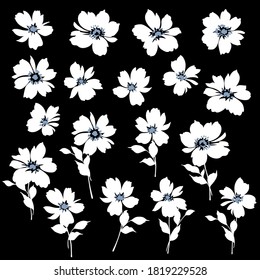 Vector illustration material of a beautiful flower,