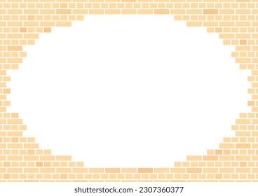 Vector illustration material of a brick