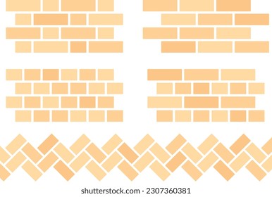 Vector illustration material of a brick