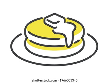 Vector Illustration Material: Cooking, Pancakes