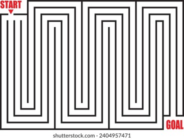 Vector illustration material of maze