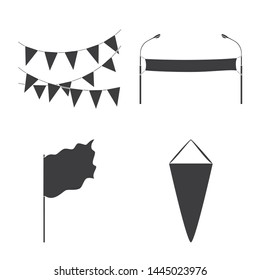Vector illustration of material and media icon. Collection of material and textile stock vector illustration.
