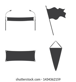 Vector illustration of material and media symbol. Collection of material and textile stock symbol for web.