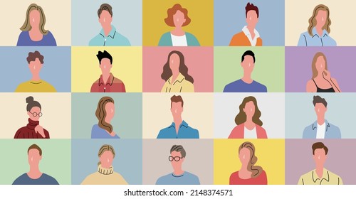 Material de ilustración vectorial: Persona, remoto, en línea