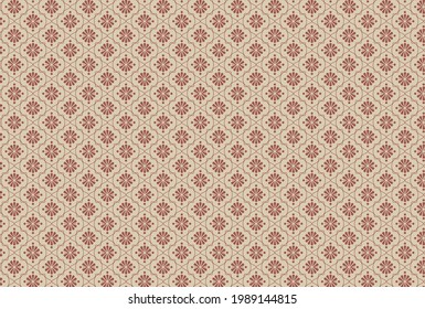 Vector illustration material of rustic Asian pattern