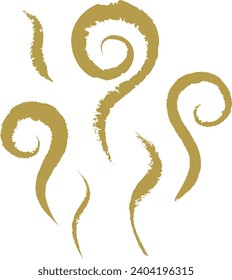 Vector Illustration Material of Scent and Odor Wafting
