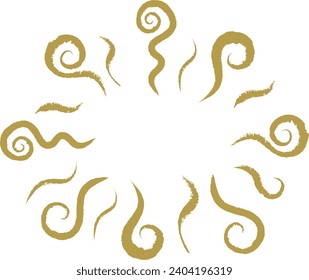 Vector Illustration Material of Scent and Odor Wafting