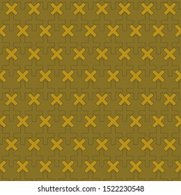 Vector illustration of math symbols on olive background. Seamless pattern for back to school supplies, textile, gifts, wallpaper and scrapbooking.