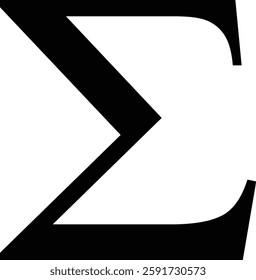 Vector illustration of a mathematical sign