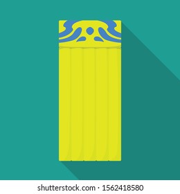 Vector illustration of mattress and mat logo. Web element of mattress and equipment vector icon for stock.