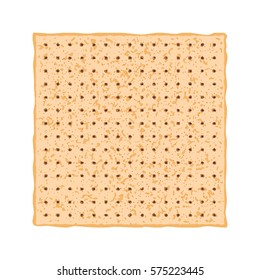 Vector illustration of Matzo. Matza from the Jewish holiday Passover.