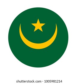 vector illustration of Mauritania flag