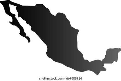 vector illustration of  Maxico Map 