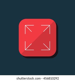 Vector illustration of maximize icon