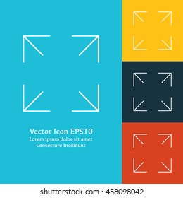 Vector illustration of maximize icon