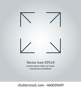 Vector illustration of maximize icon