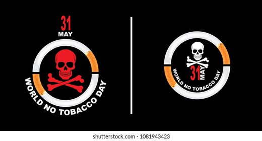 Vector Illustration May 31st World No Tobacco Day.  The Day Is Further Intended To Draw Attention To The Widespread Prevalence Of Tobacco Use And To Negative Health Effects.