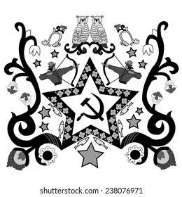 Vector illustration, It may be use print for t-shirt