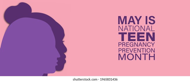 Vector Illustration of May is Teen Pregnancy Prevention Month 