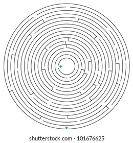 Vector illustration of maze